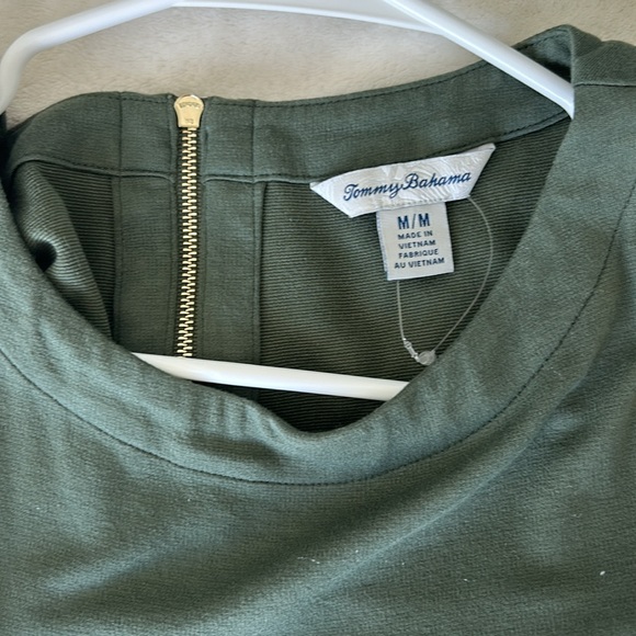 TOMMY BAHAMA Medium Sheath Dress in Olive Green - Picture 3 of 4